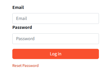 Screenshot halaman login